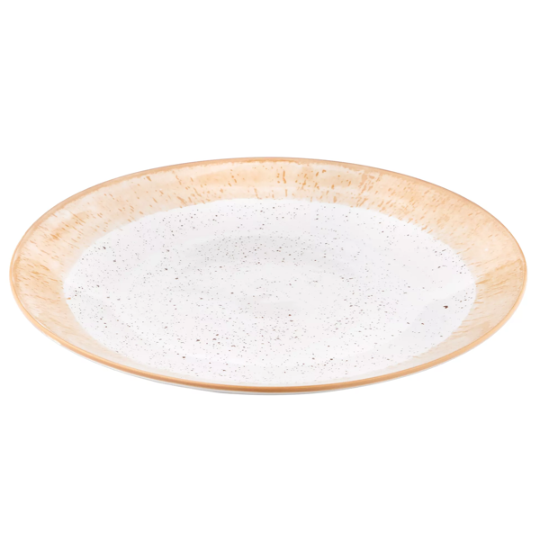 Dinner Plate Ardesto AR2927SBG Siena, 27cm, White/Yellow