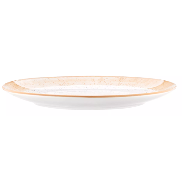 Dinner Plate Ardesto AR2927SBG Siena, 27cm, White/Yellow