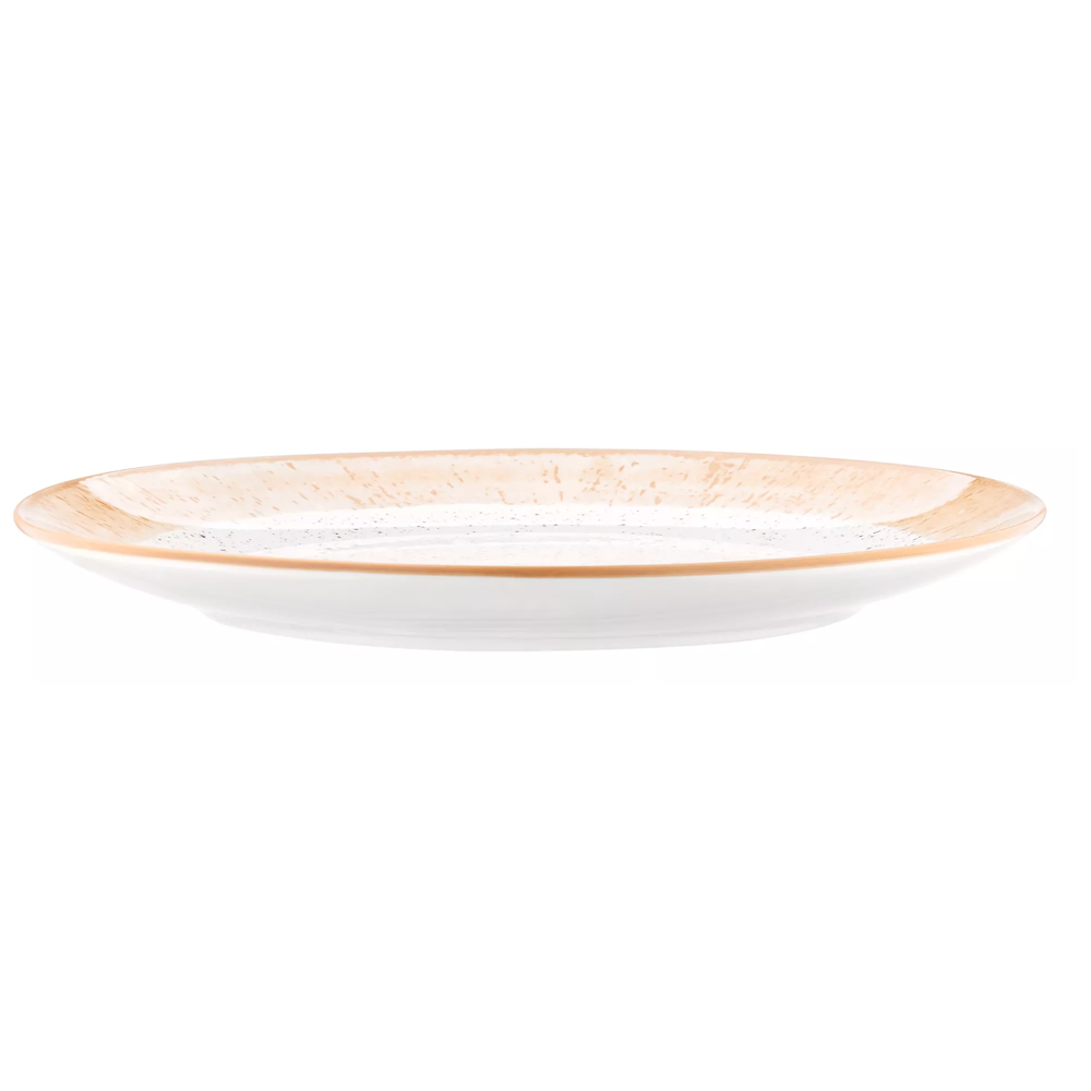 Dinner Plate Ardesto AR2927SBG Siena, 27cm, White/Yellow