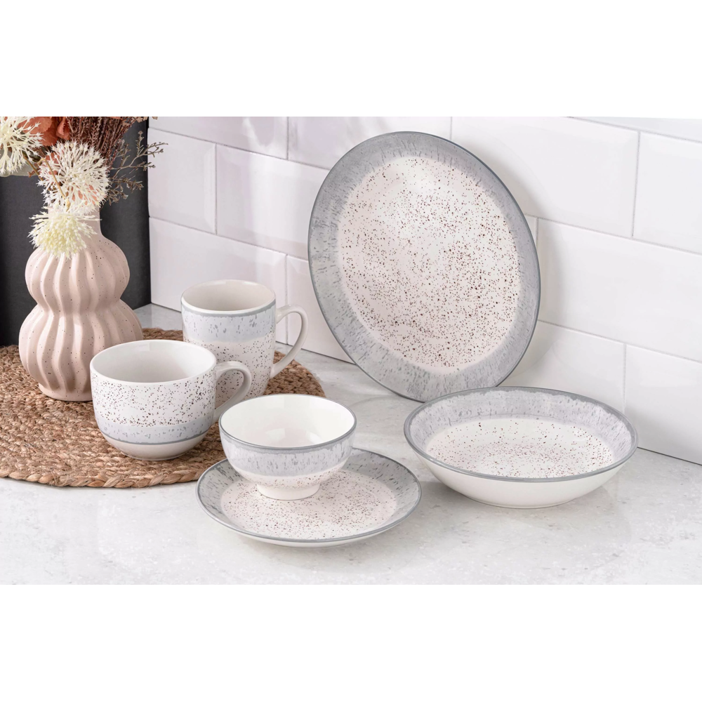 Mug Ardesto AR2950SW Siena, 0.5L, White/Grey