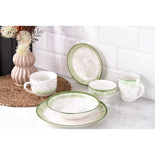 Mug Ardesto AR2950SWG Siena, 0.5L, White/Green