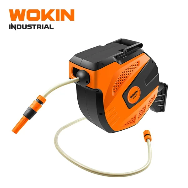 კოჭა სარწყავი მილით Wokin 574515, AUTOMATIC HOSE REEL SET (INDUSTRIAL), Orange