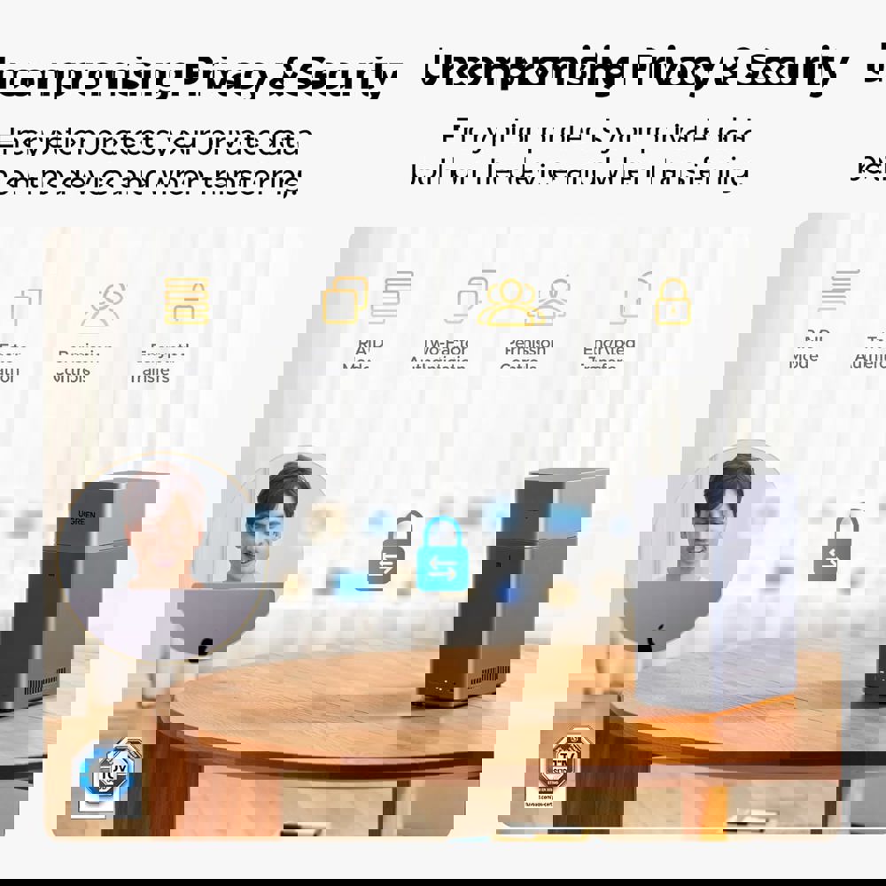 Storage System UGREEN NASync DH2300 (95998), Rockchip A72+A53, 4GB, Diskless, RJ45, USB, Type-C, HDMI, Space Gray