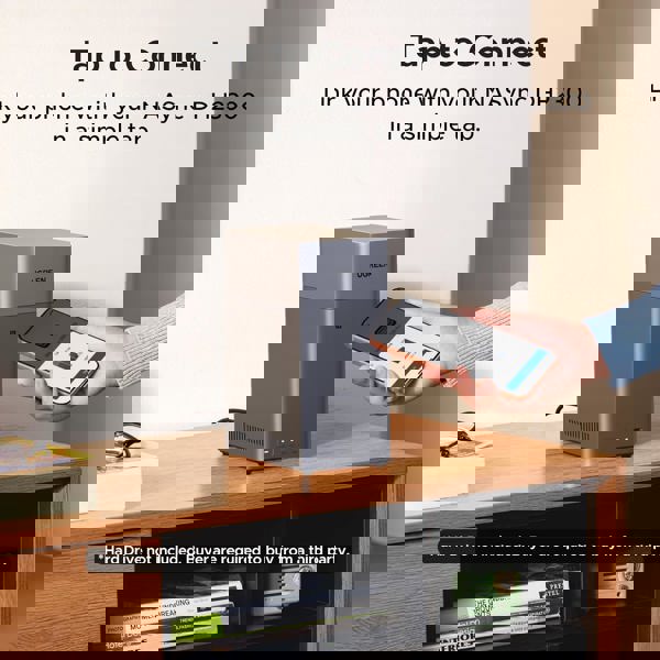 Storage System UGREEN NASync DH2300 (95998), Rockchip A72+A53, 4GB, Diskless, RJ45, USB, Type-C, HDMI, Space Gray