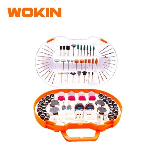 ბორმანქანის საცვლელი პირები Wokin 772227, 276Pcs, Rotary Tool Accessory Kit, Orange