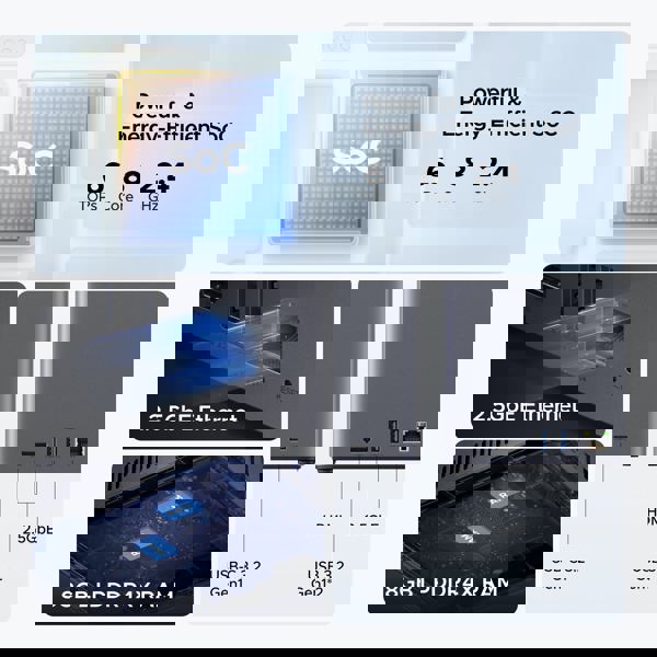 Storage System UGREEN NASync DH4300Plus (85660), Rockchip A76+A55, 8GB, Diskless, RJ45, USB, Type-C, HDMI, Space Gray