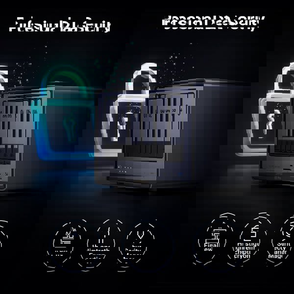 Storage System UGREEN NASync DXP6800Pro (25899B), Intel i5 1235U, 8GB, RJ45, USB, Type-C, HDMI, Space Gray