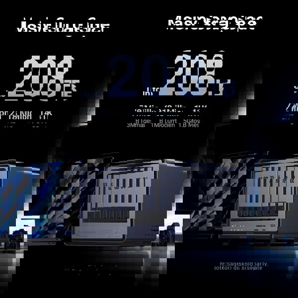 Storage System UGREEN NASync DXP6800Pro (25899B), Intel i5 1235U, 8GB, RJ45, USB, Type-C, HDMI, Space Gray