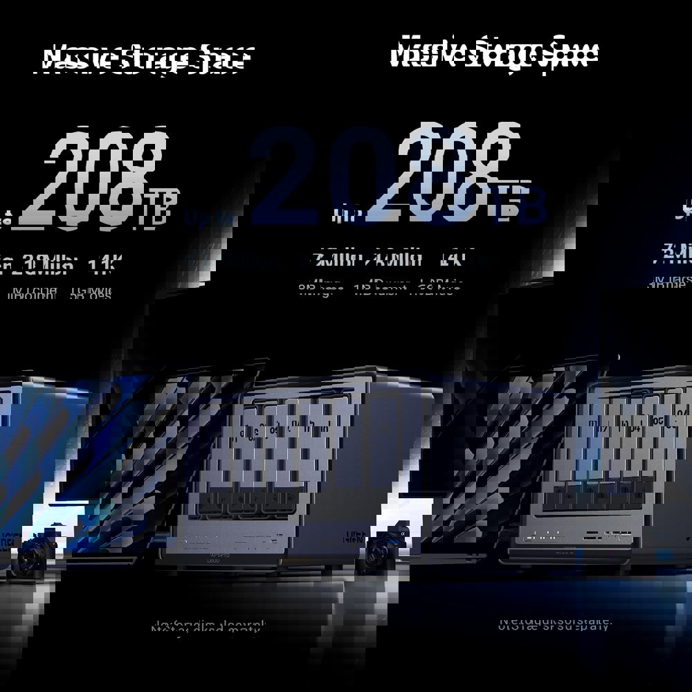 Storage System UGREEN NASync DXP6800Pro (25899B), Intel i5 1235U, 8GB, RJ45, USB, Type-C, HDMI, Space Gray
