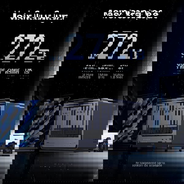 Storage System UGREEN NASync DXP8800 Plus (35127B), Intel i5 1235U, 8GB, Diskless, RJ45, USB, Type-C, HDMI, Space Gray