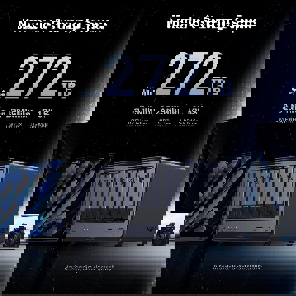 Storage System UGREEN NASync DXP8800 Plus (35127B), Intel i5 1235U, 8GB, Diskless, RJ45, USB, Type-C, HDMI, Space Gray