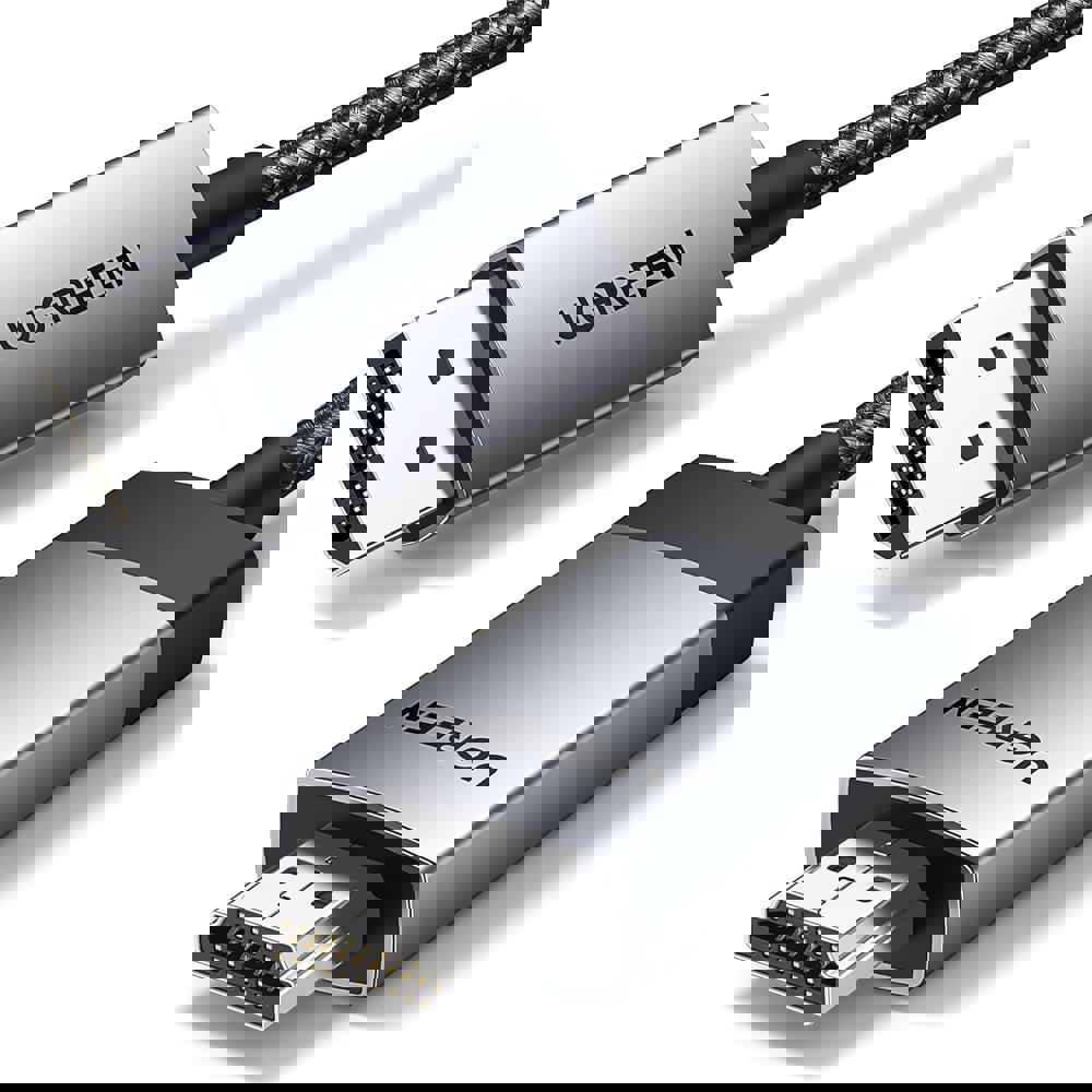 DisplayPort to HDMI UGREEN DP119 (25491), 4K, 3m, Grey/Black