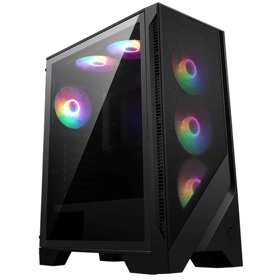 Computer Case MSI 306-7G23A41-HH9 MAG FORGE 120A AIRFLOW, MidT, Micro-ATX, Mini-ITX, 2XUSB 3.0, 3.5mm, Black