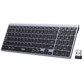 კლავიატურა UGREEN K552 (75163), Wireless, Bluetooth, USB, Keyboard, Grey
