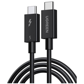 ვიდეო კაბელი UGREEN L703 (45996), 240W, Type-C Thunderbolt 5 Cable, 1m, Black