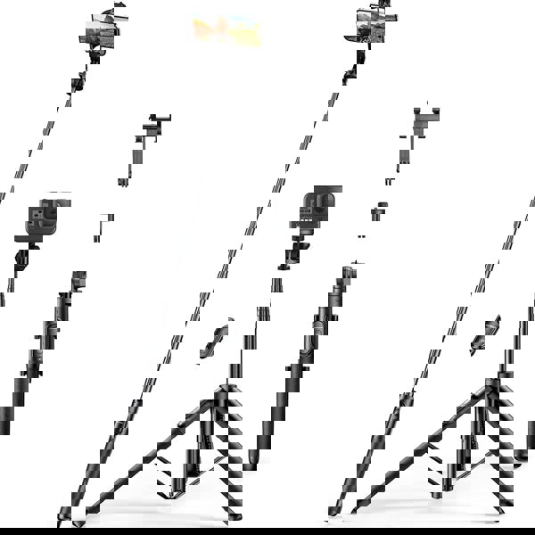 სელფის ჯოხი UGREEN LP586 (15062), Bluetooth, Selfie Stick Tripod, Black