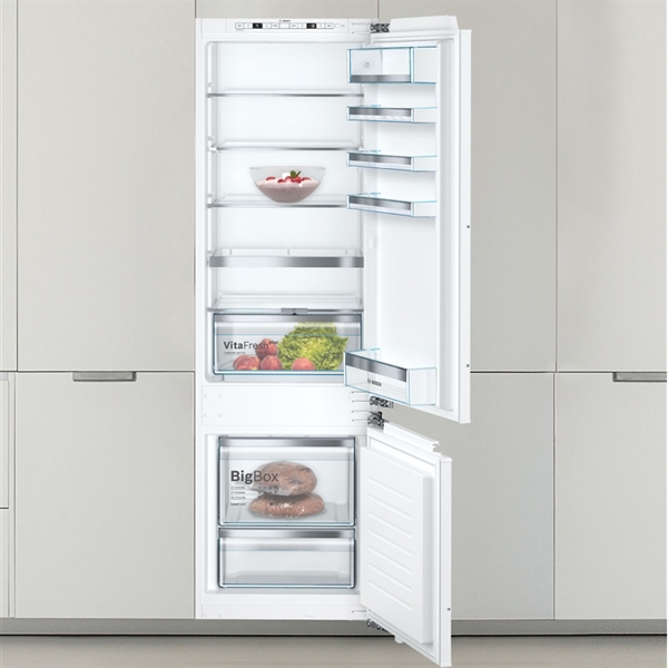 Bosch ჩასაშენებელი მაცივარი-საყინულე KIS87AFE0N - ენერგოეფექტური