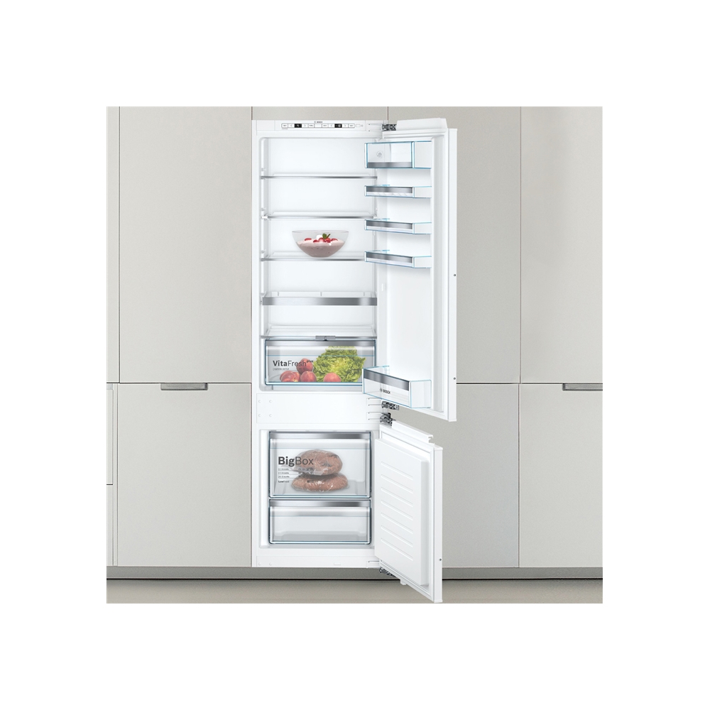 Bosch ჩასაშენებელი მაცივარი-საყინულე KIS87AFE0N - ენერგოეფექტური