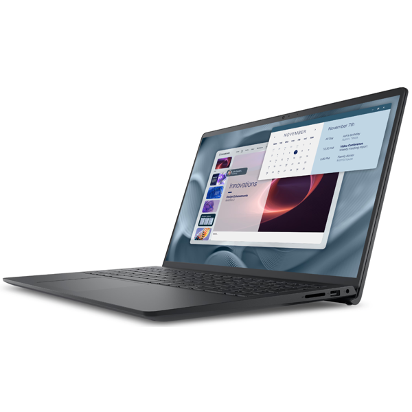 ნოუთბუქი Dell Pro 15 Essential PV15250, 15.6", Core 3-100U, 8GB, 512GB SSD, Integrated, Carbon Black