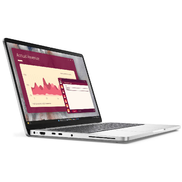 ნოუთბუქი Dell Pro 14 PC14250, 14", Ultra 7-255U, 16GB, 1TB SSD, Integrated, W11P, Silver