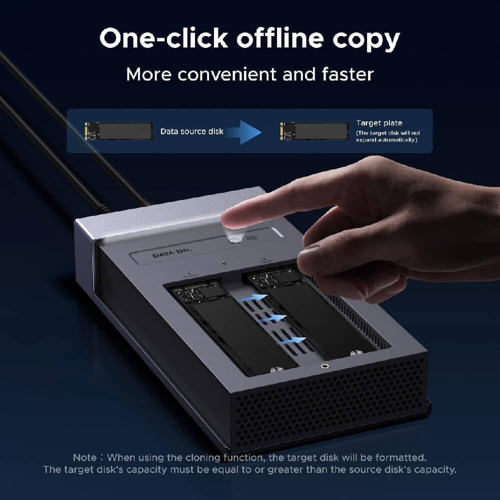 UGREEN CM847 (65733EU) M.2 NVMe USB4 SSD Enclosure - 40Gbps, Grey