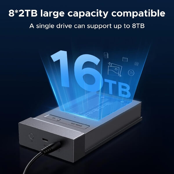 UGREEN CM847 (65733EU) M.2 NVMe USB4 SSD Enclosure - 40Gbps, Grey