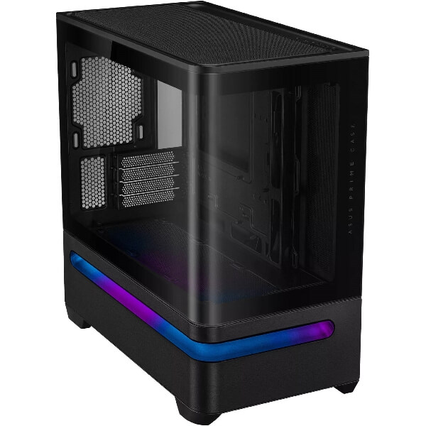 ქეისი Asus 90DC00P0-B19000 Prime AP202, Computer Case, Micro-ATX, Mini-ITX, 2×USB‑A, Type-c, 3.5mm, Black