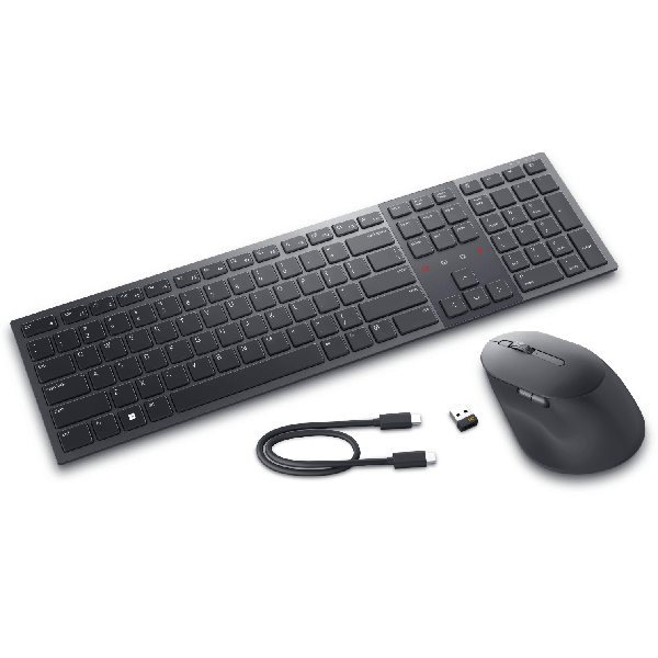 კლავიატურა+მაუსი Dell 580-BBCZ KM900, Wireless, USB, Keyboard And Mouse, Grey