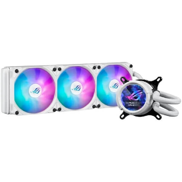 თხევადი გაგრილება Asus 90RC00W2-M0UAY0 ROG STRIX, 120mm, 2200RPM, Liquid Cooling, White