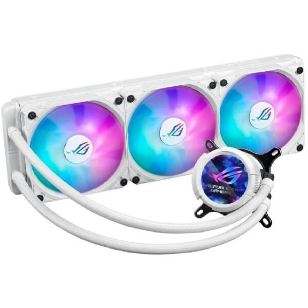 თხევადი გაგრილება Asus 90RC00W2-M0UAY0 ROG STRIX, 120mm, 2200RPM, Liquid Cooling, White