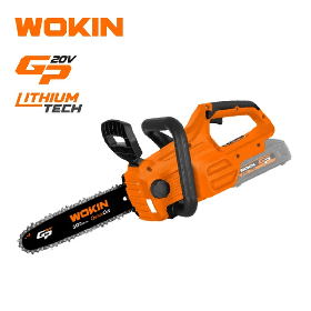 უსადენო ჯაჭვური ხერხი Wokin 624060, 20V, LI-ION Cordless Pruning Saw, Orange