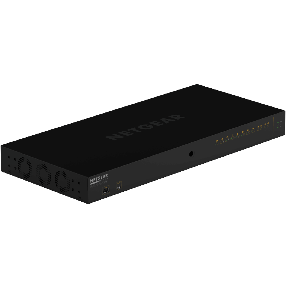 სვიჩი Netgear GSM4212PX-100EUS M4250-10G2XF-PoE+, 10-Port, PoE + Switch, Black
