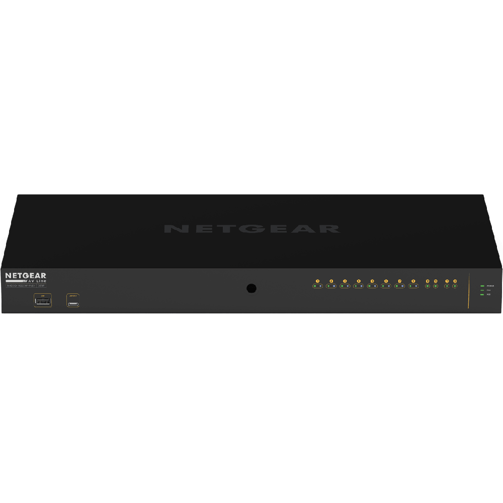 PoE + Switch Netgear GSM4212PX-100EUS M4250-10G2XF-PoE+, 10-Port, Black
