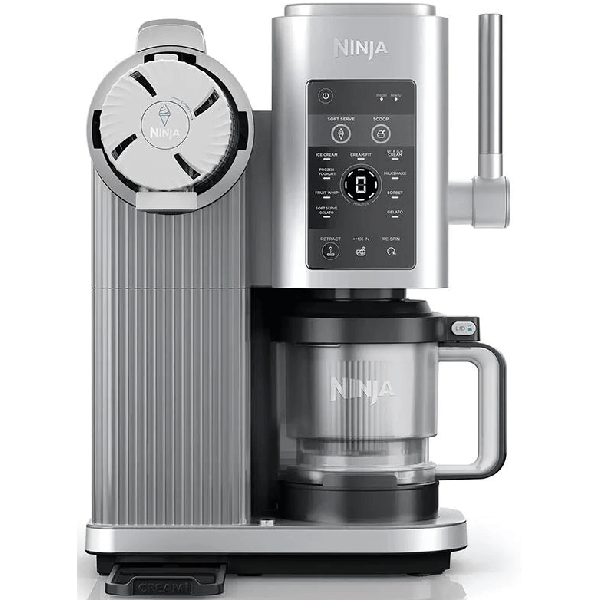 ნაყინის აპარატი Ninja NC701EU Swirl by CREAMi, 800W, 0.48L, 13-in-1 Soft Serve And Ice Cream Maker, Silver