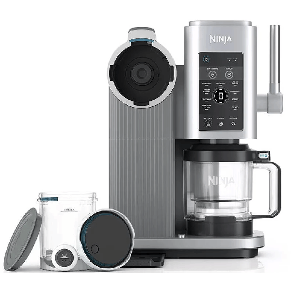 ნაყინის აპარატი Ninja NC701EU Swirl by CREAMi, 800W, 0.48L, 13-in-1 Soft Serve And Ice Cream Maker, Silver