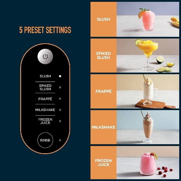 სლაშის აპარატი Ninja FS301EU SLUSHi, 200W, 1.9L, Frozen Drink Maker, Arctic Blue/Gray