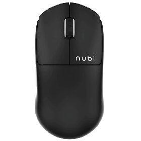 მაუსი Nubi NM1-WL-BL NM1, Wireless, USB, Type-c, Bluetooth, Gaming Mouse, Black