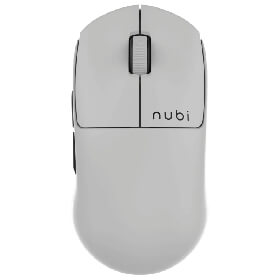 მაუსი Nubi NM1-WL-WH NM1, Wireless, USB, Type-c, Bluetooth, Gaming Mouse, White