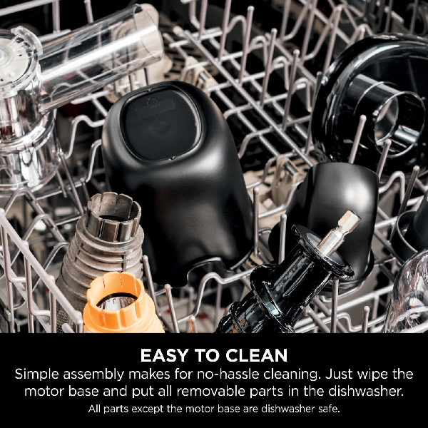 წვენსაწური Ninja JC151EU, 150W, 0.88L, Cold Press Juicer, Machine Grey