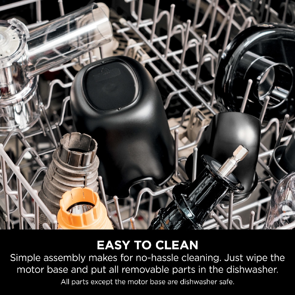 წვენსაწური Ninja JC151EU, 150W, 0.88L, Cold Press Juicer, Machine Grey