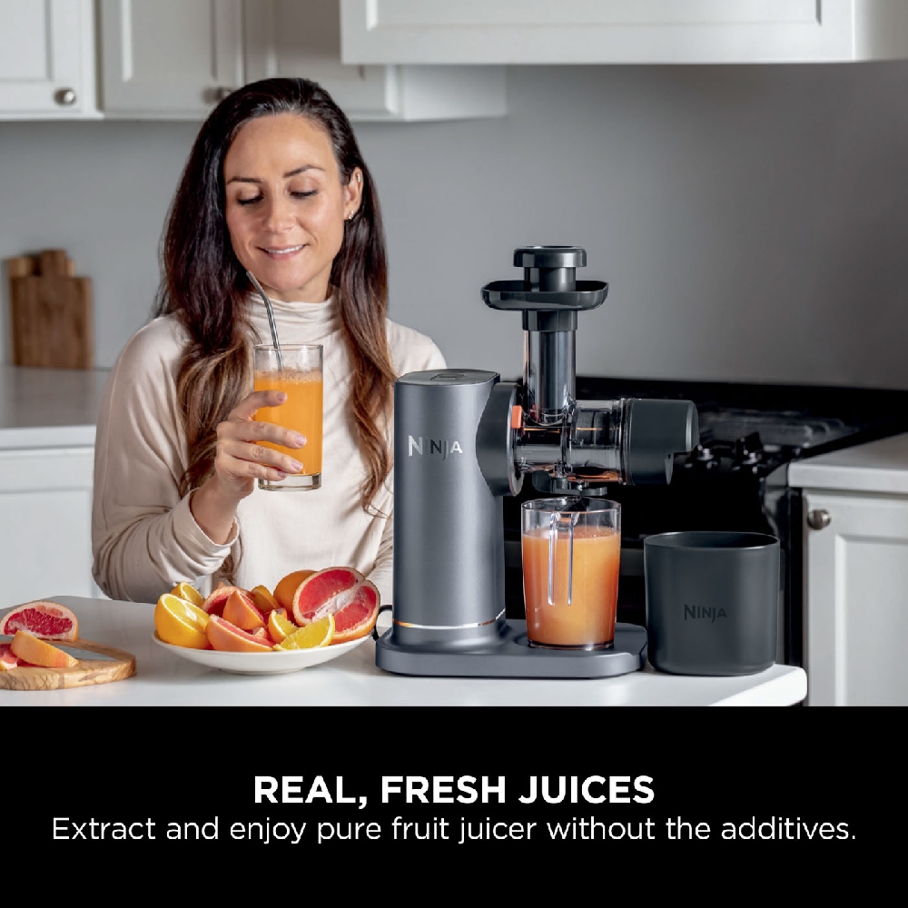 წვენსაწური Ninja JC151EU, 150W, 0.88L, Cold Press Juicer, Machine Grey