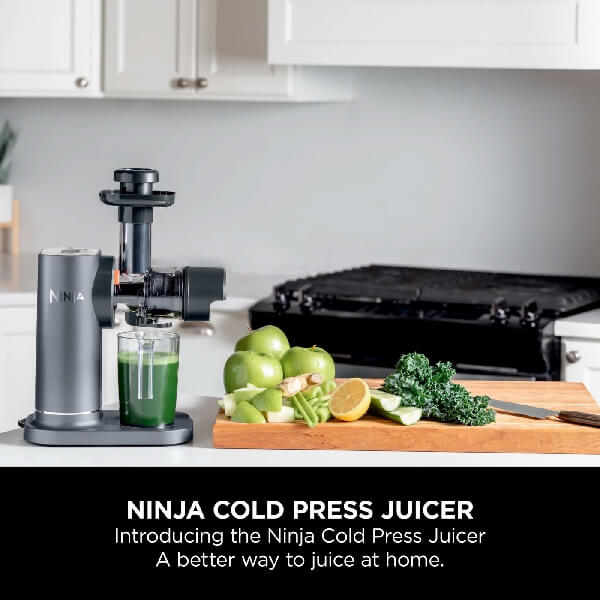წვენსაწური Ninja JC151EU, 150W, 0.88L, Cold Press Juicer, Machine Grey