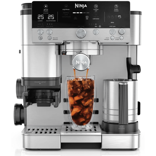 ყავის აპარატი Ninja ES601EU Luxe Café Premier, 1650W, 2L, Coffee Machine, Black/Silver