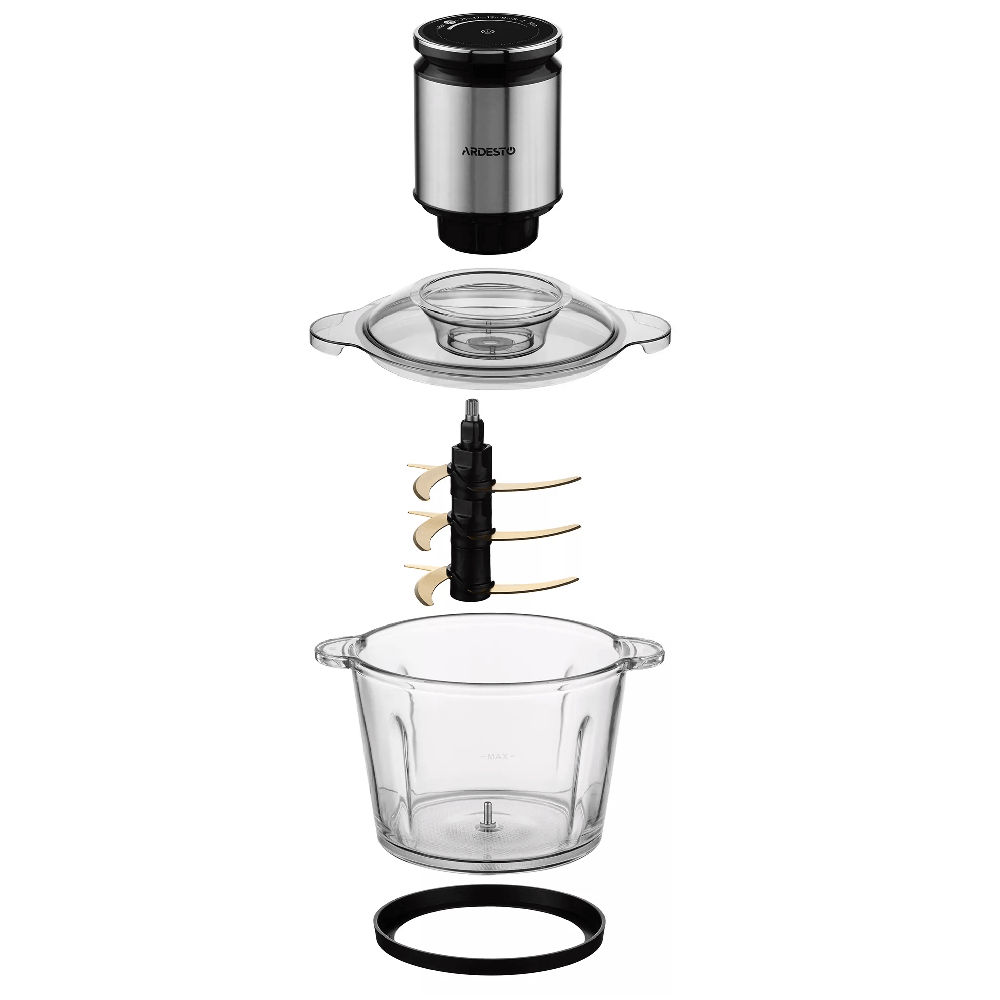 Chopper Ardesto CHK-8003B, 800W, 3L, Black/Silver