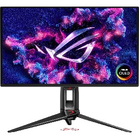 მონიტორი Asus 90LM0B30-B01971 ROG Swift PG27UCDM, 26.5", Monitor, 4K UHD, QD-OLED, HDMI, DP, Type-C, USB, Black