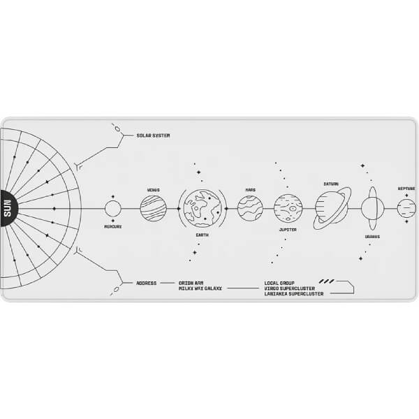 მაუსის პადი Dark Project DPMP_NOVA_WHITE_XL TERRA NOVA, XL, Gaming Mouse Pad, White