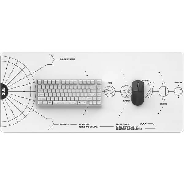 მაუსის პადი Dark Project DPMP_NOVA_WHITE_XL TERRA NOVA, XL, Gaming Mouse Pad, White