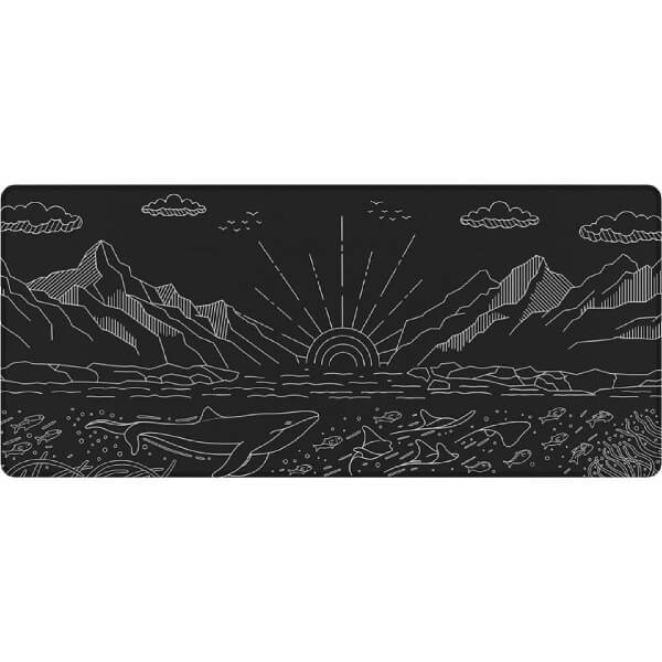 Gaming Mouse Pad Dark Project DPMP_NOVA_BLACK_XL TERRA NOVA, XL, Black