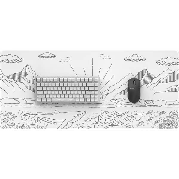 Gaming Mouse Pad Dark Project DPMP_NOSTRA_WHITE XL Nostra, XL, White