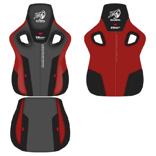 გეიმერული სავარძელი E-Blue GC312-EEC312 Cobra, Gaming Chair, Grey/Red